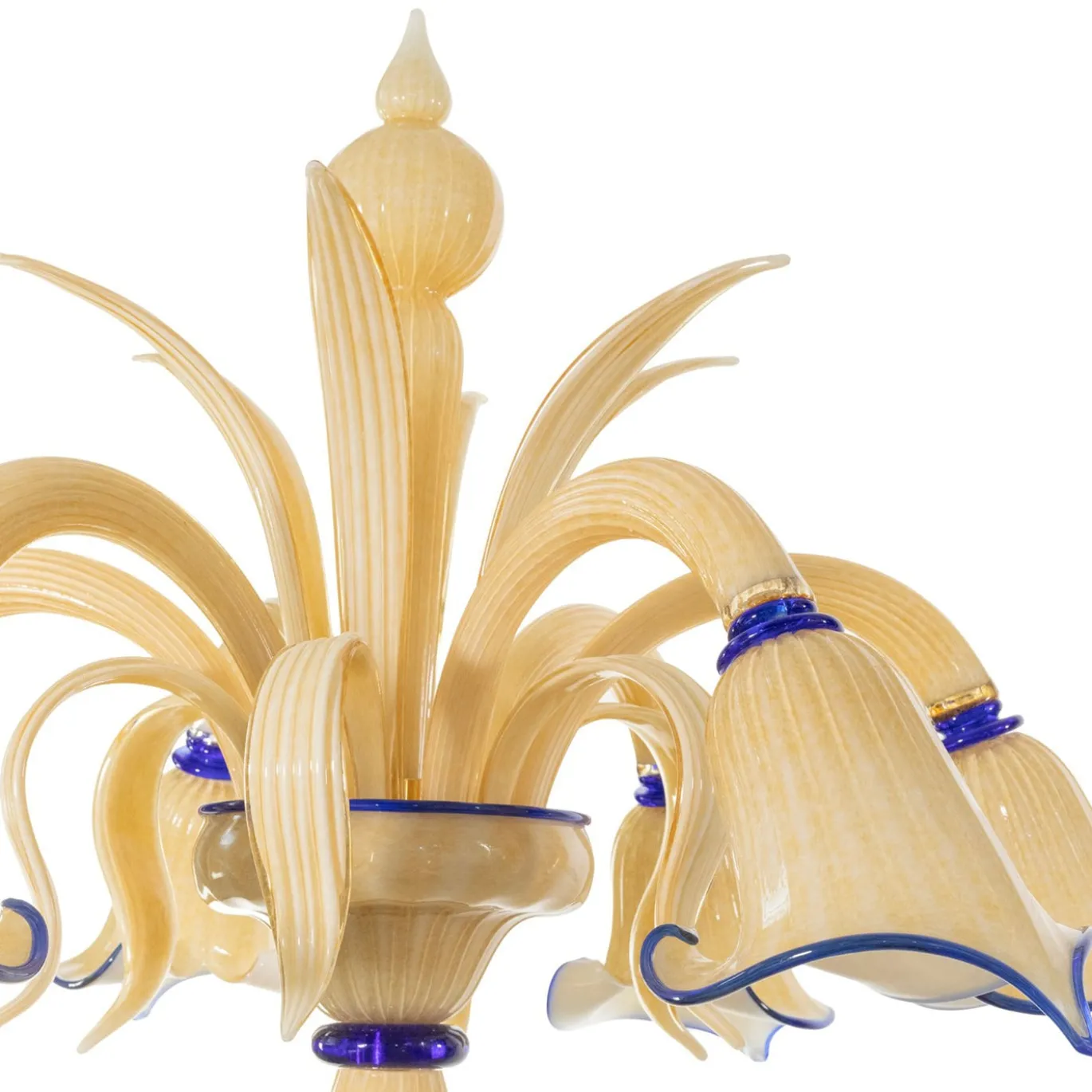 Lampada da terra Furoz in vetro ambrato