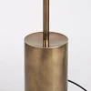 Lampada da terra Grandine a cinque luci in ottone invecchiato