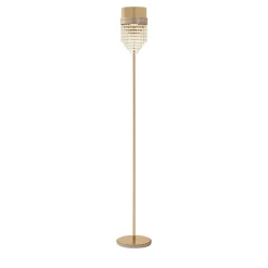 Lampada da Terra Hanami in oro satinato
