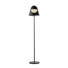 Lampada da terra Helios in metallo e vetro nero di Branch Creative