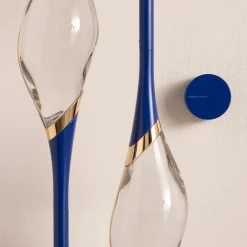 Lampada da terra Il Pezzo 12 Blu Majorelle-Oro-Calacatta