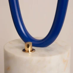 Lampada da terra Il Pezzo 12 Blu Majorelle-Oro-Calacatta
