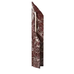 Lampada da terra in marmo Rosso Levanto di Parasite 2.0