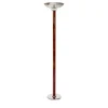 Lampada da terra in pelle e ottone