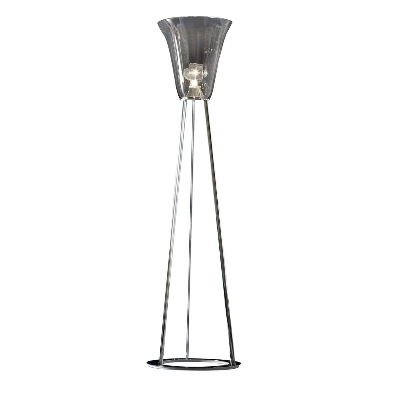 Lampada da terra in vetro di Murano veneziano