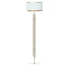Lampada da terra in vetro trasparente e ottone Bamboo