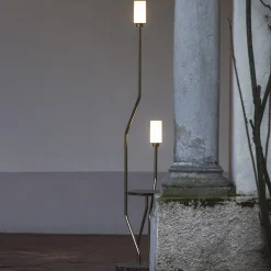 Lampada da terra Ivy in bronzo