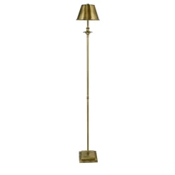 Lampada da terra Kuma in bronzo spazzolato di Michele Bönan
