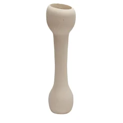 Lampada da terra Lalo L Beige Lecce Limestone di Renzo Buttazzo