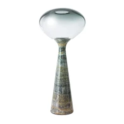 Lampada da terra Magika Big in vetro grigio a gradiente e onice Light Sky