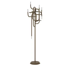 Lampada da terra Mangrove in metallo beige