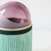 Lampada da terra media Normanna in rosa ametista e verde acqua di Vi+M