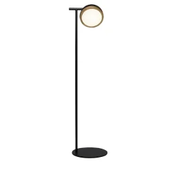 Lampada da terra Molly nera e oro