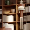 Lampada da terra Nappe STL XM1 con inserti in pelle