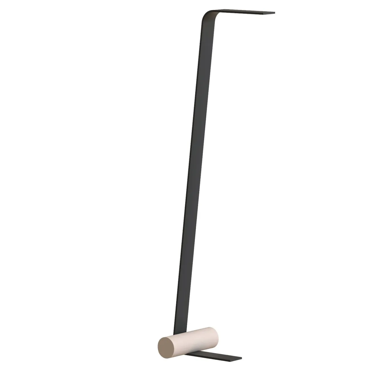 Lampada da terra Nastro nera e beige