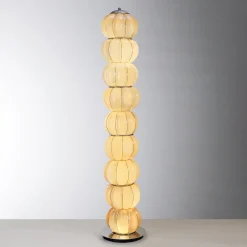 Lampada da Terra Nuvola in Vetro di Murano Ambra