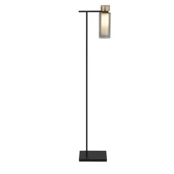 Lampada da Terra Osman in Ottone Nero di Corrado Dotti