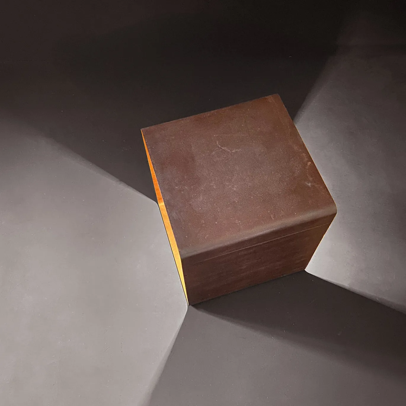 Lampada da terra per esterni Seipesante in acciaio Corten