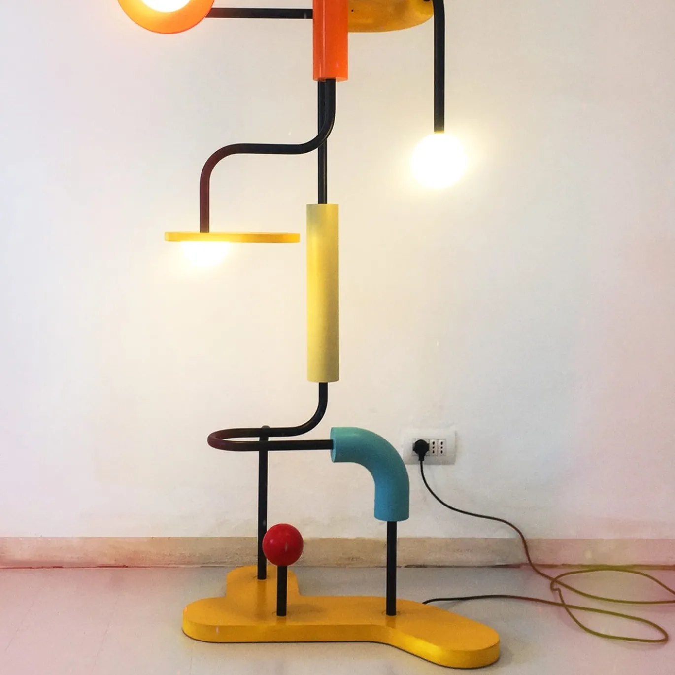 Lampada da terra policroma Morse