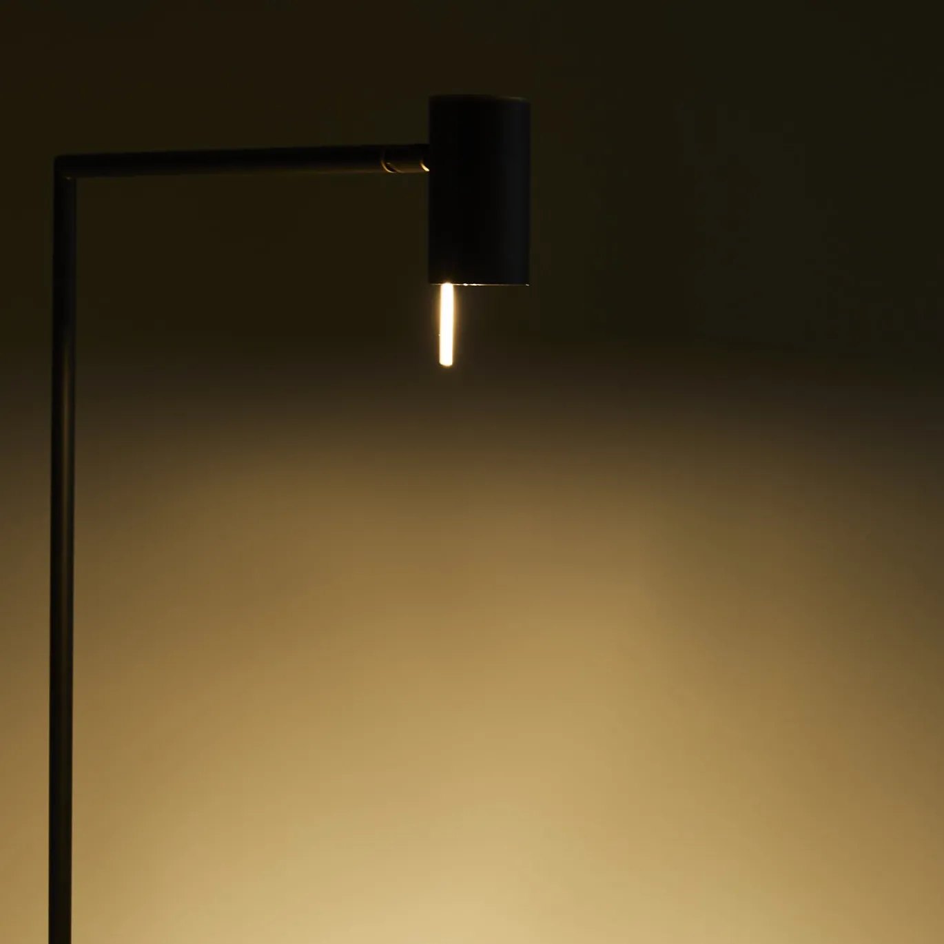 Lampada da Terra Rectus in Ottone Nero