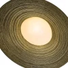 Lampada da terra Saturno in resina bronzo spazzolata
