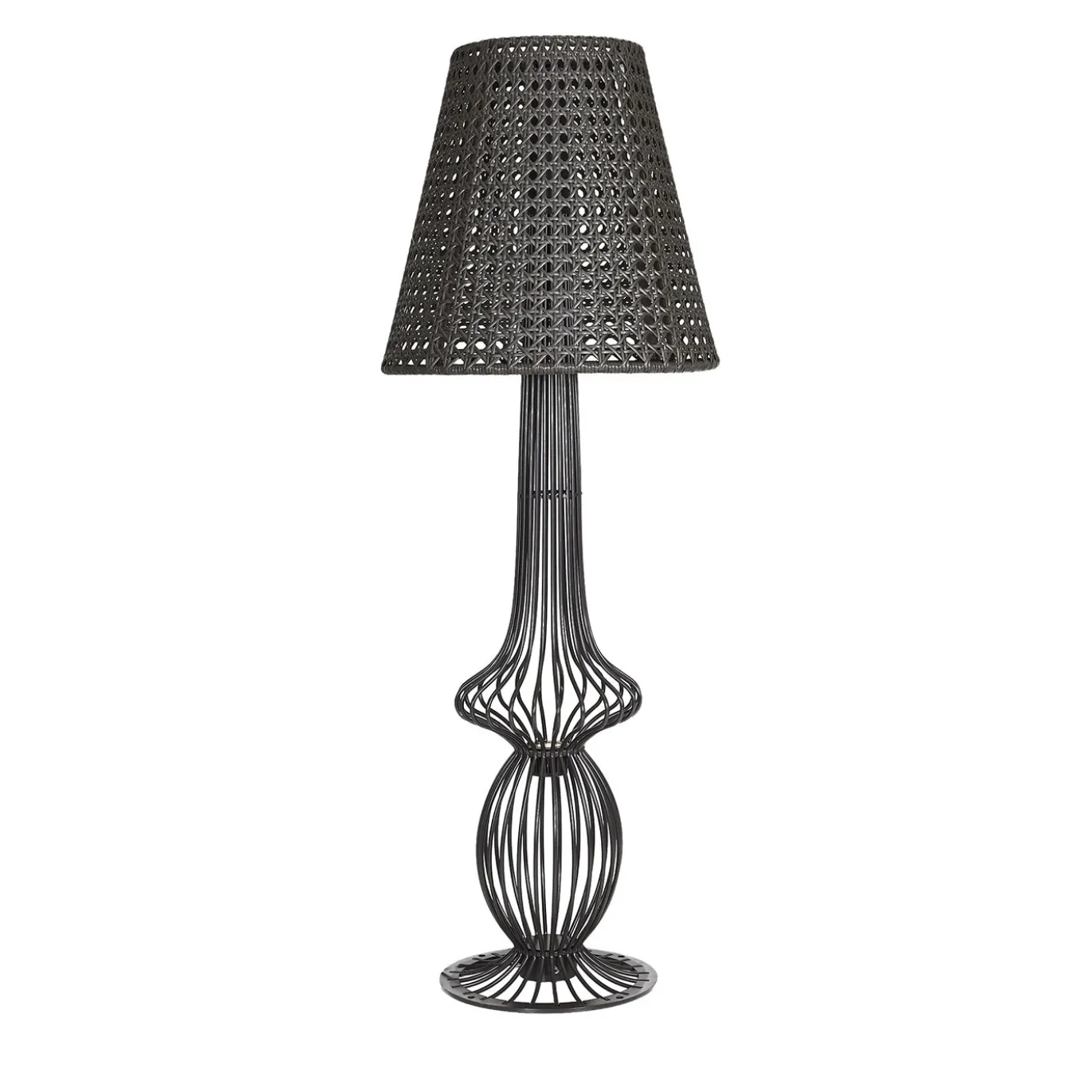 Lampada da terra Sole marrone da esterno di Samuele Mazza