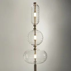 Lampada da terra Trinity 05 in bronzo di Mike Shilov
