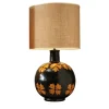 Lampada in ceramica a forma di fiore