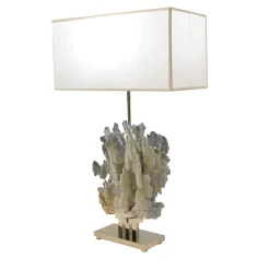 Lampada in corallo blu