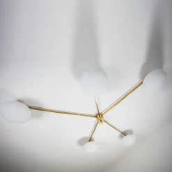 Lampada in ottone a forma di stella marina