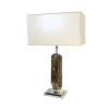 Lampada in quarzo fumé scuro