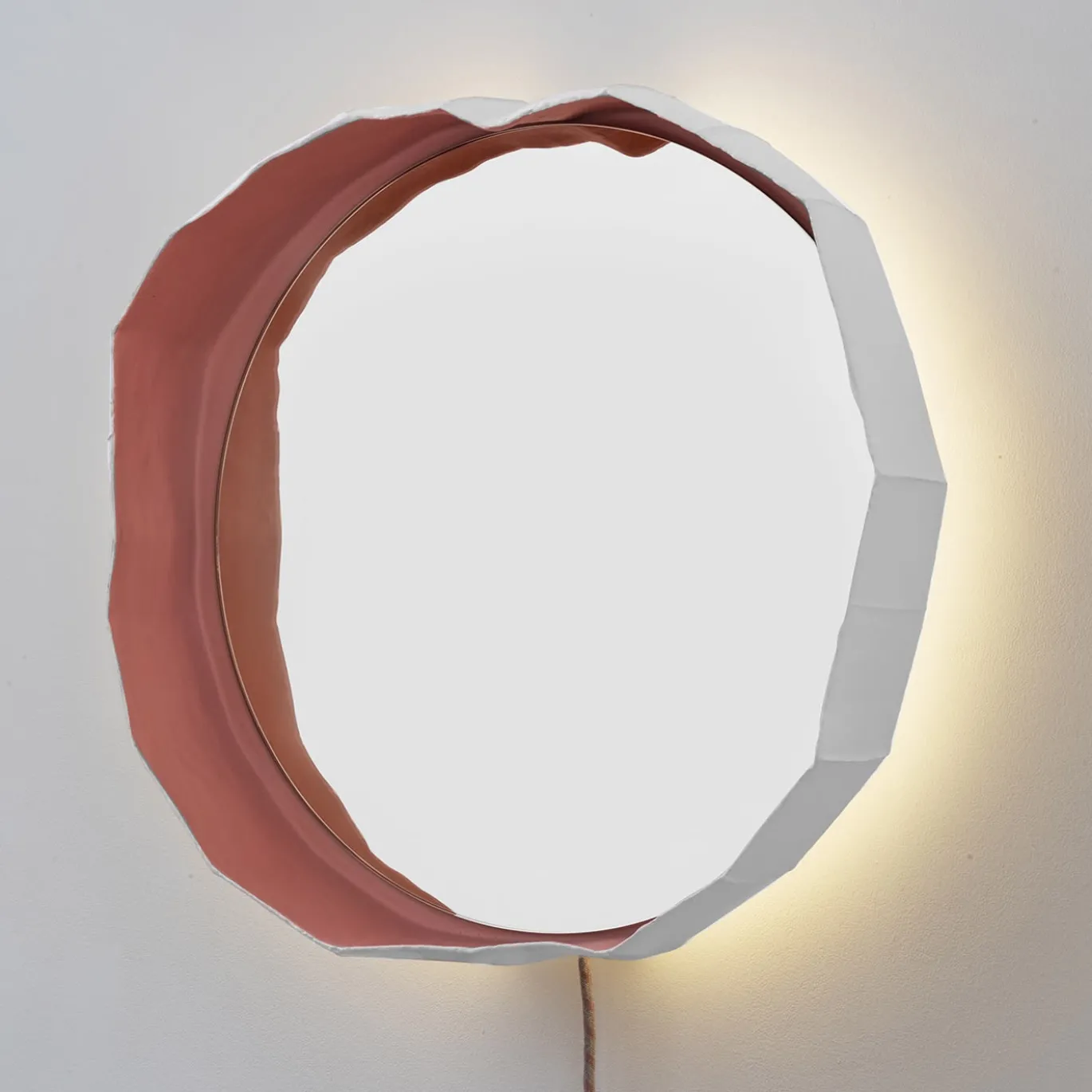 Lampada Ninfea 50 bianca/rosa/chiara di G. Botticelli & P. Paronetto