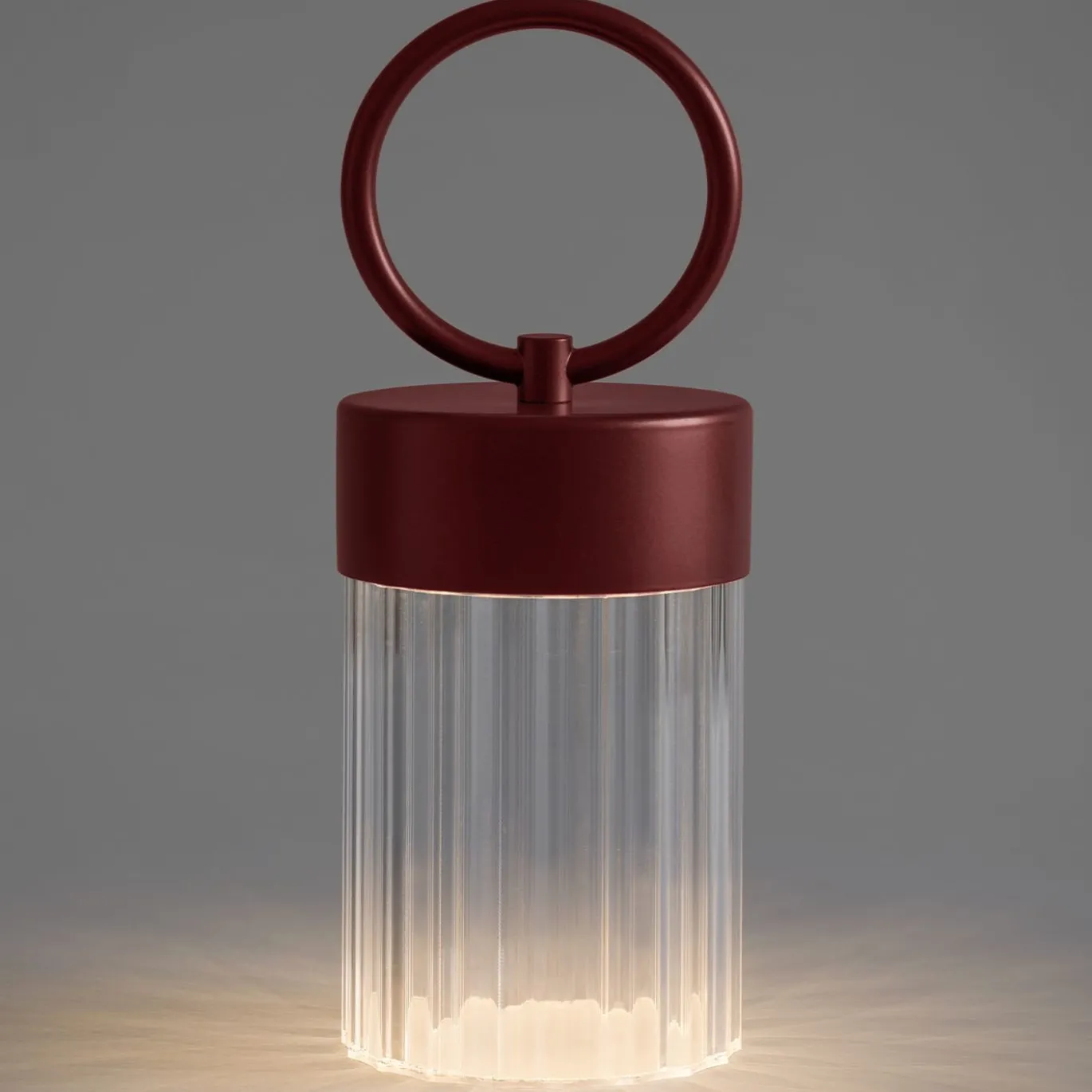 Lampada Portatile Claretta Rosso Scuro