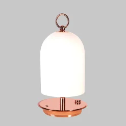 Lampada Portatile PRINCESS in Oro Rosa di Luca Bussacchini