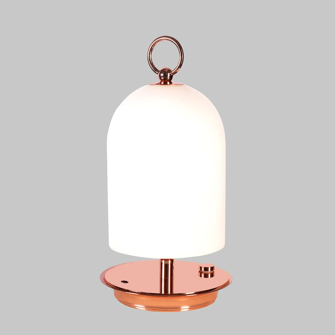 Lampada Portatile PRINCESS in Oro Rosa di Luca Bussacchini