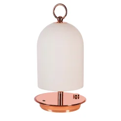 Lampada Portatile PRINCESS in Oro Rosa di Luca Bussacchini