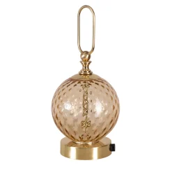 Lampada portatile Sferica HOOK in Bronzo di Luca Bussacchini