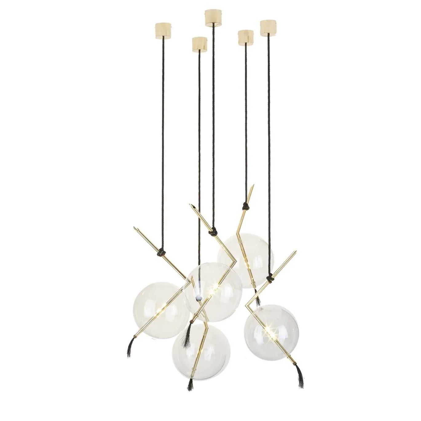 Lampadario a cinque luci Nuvola