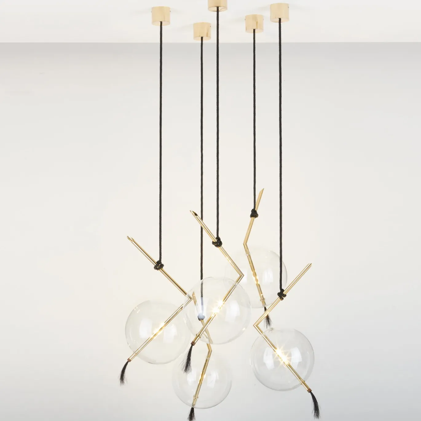 Lampadario a cinque luci Nuvola