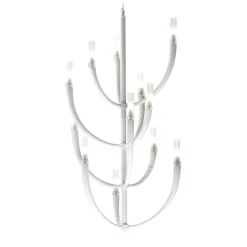 Lampadario ad albero bianco