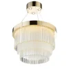 Lampadario ad anello in vetro veneziano Triedro #1