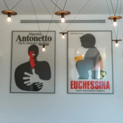 Lampadario a diffusione luminosa D02 nero a 6 luci