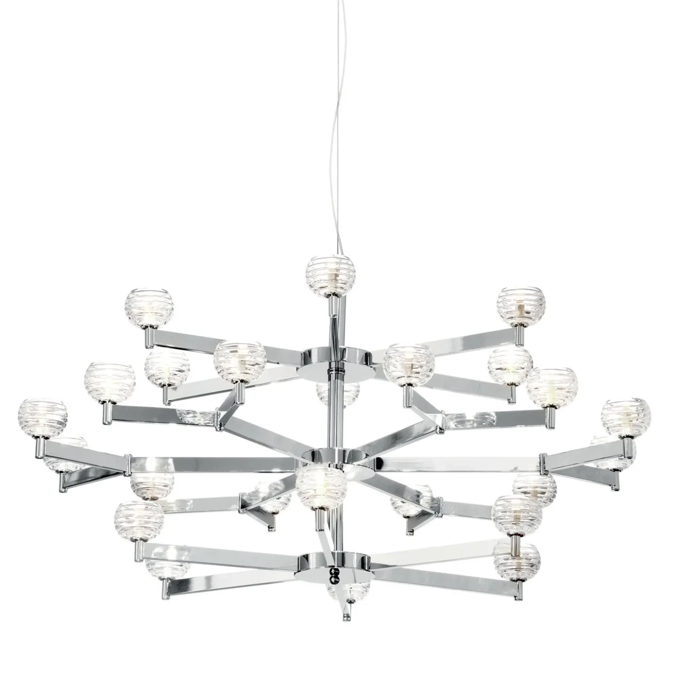 Lampadario a forma di uccelli