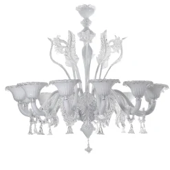Lampadario Algieba bianco