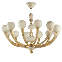 Lampadario a 12 luci Balbi Ivory