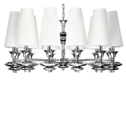 LAMPADARIO A 12 LUCI BIANCO SCARLETT