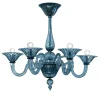 Lampadario a 5 luci blu Dolfin
