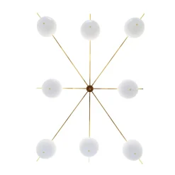 Lampadario a 8 luci Champagne di Valentina Fontana