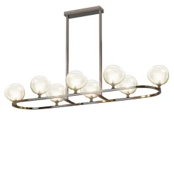 Lampadario a 8 luci con bolle di sapone