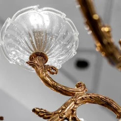 Lampadario a 15 luci in oro